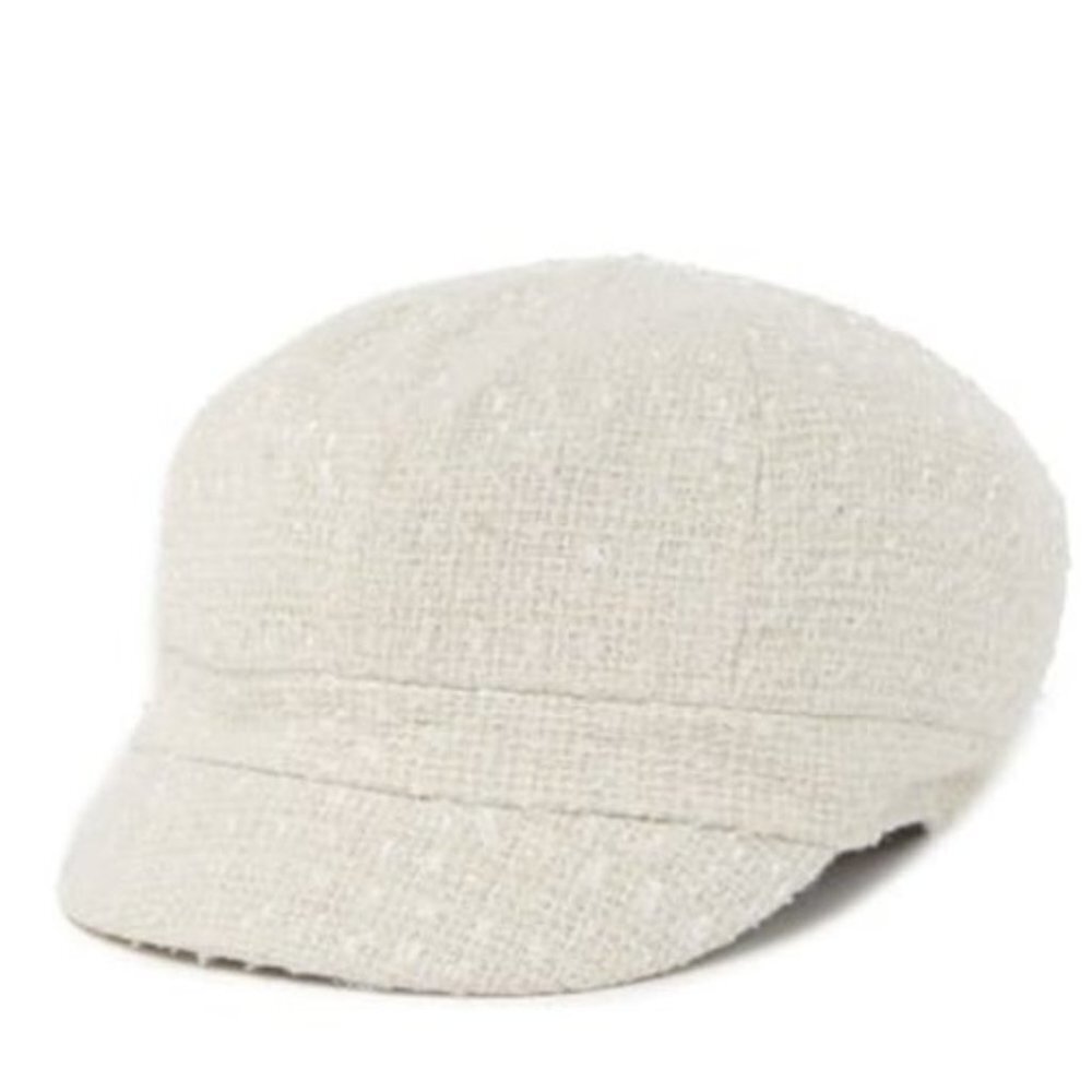 August Hat Metallic Boucle Newsboy